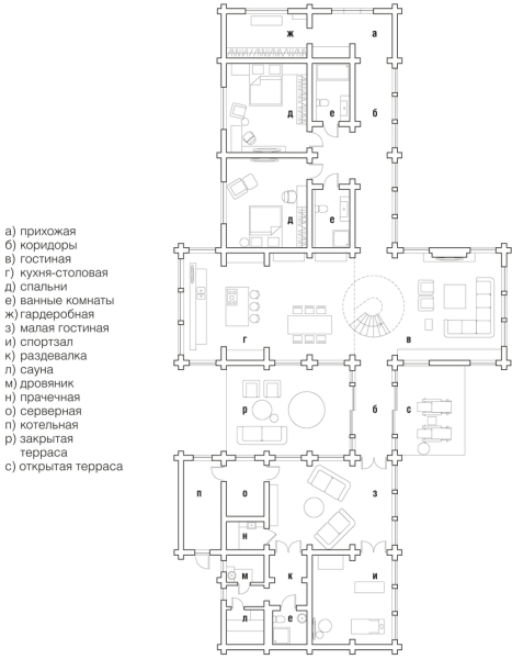 В единстве с природой: современный загородный дом для разных поколений семьи