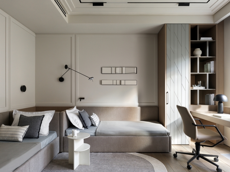 Интерьер в стиле московской неоклассики для большой семьи